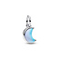 Pandora PANDORA 794272C01 Moon sterling silver double dangle with moonstone iridescent glass