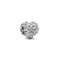 Pandora PANDORA 794240C01 Heart sterling silver charm with zirconia