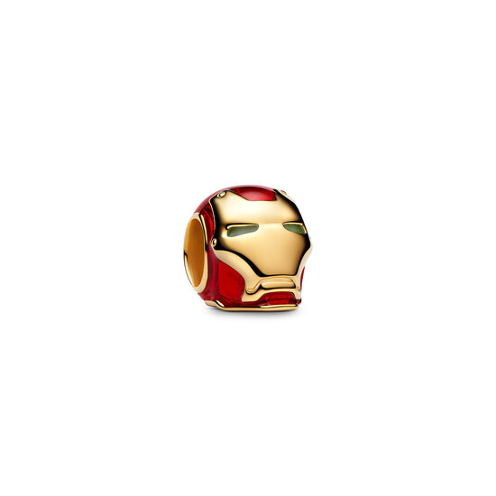Pandora PANDORA MARVEL 764213C01 Iron Man14k gold-plated charm with glow in the dark and red enamel