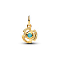 Pandora PANDORA MARVEL 764216C01 Iron Man 14k gold-plated dangle with zirconia and glow in the dark enamel