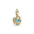 Pandora PANDORA MARVEL 764216C01 Iron Man 14k gold-plated dangle with zirconia and glow in the dark enamel