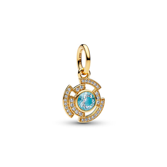 Pandora PANDORA MARVEL 764216C01 Iron Man 14k gold-plated dangle with zirconia and glow in the dark enamel