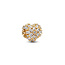 Pandora PANDORA 764240C01 Heart 14k gold-plated charm with zirconia