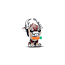 Pandora PANDORA DISNEY 794129C01 Frozen Sven sterling silver charm with glittery brown and beige, orange, red, green and black enamel