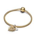 Pandora PANDORA SHINE 764141C01 Radiant heart sterling silver and 14k gold-plated dangle with zirconia, My ray of light