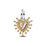 Pandora PANDORA SHINE 764141C01 Radiant heart sterling silver and 14k gold-plated dangle with zirconia, My ray of light