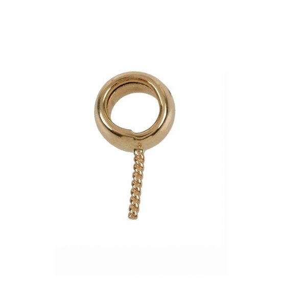 Collectie Milikan Huiscollectie 1 paar 14krt geelgouden hangerogen met stift voor edelstenen 3.6 mm