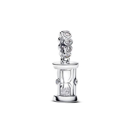 Pandora PANDORA 794140C01 Hourglass sterling silver dangle with zirconia and glass