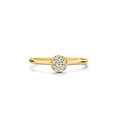 Blush BLUSH 1277YZI 14krt geelgouden ring, aanschuifbaar, met 8x zirconia in ronde vorm