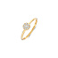 Blush BLUSH 1277YZI 14krt geelgouden ring, aanschuifbaar, met 8x zirconia in ronde vorm