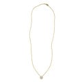 Blush BLUSH 3196YZI 14krt geelgouden collier met rond hangertje en 10 zirconia's