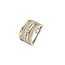 Ti Sento Milano TI SENTO MILANO 12396ZY Zilver gerhodineerd met vergulde brede ring, 5-baans met zirconia's