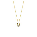 Collectie Milikan Collectie Milikan 14 Karaat Geelgouden collier met ovale hanger 40-44cm