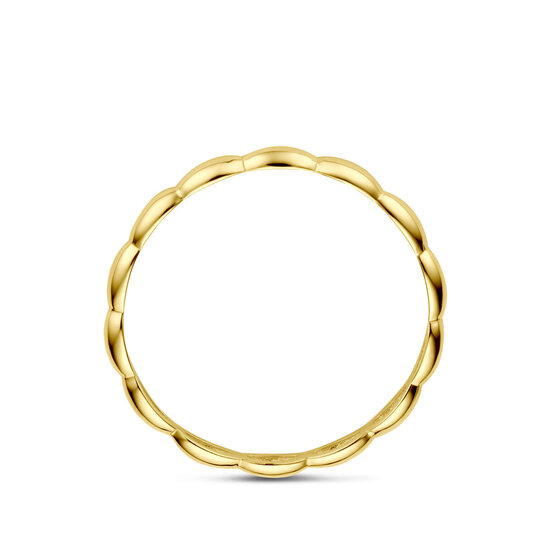 Collectie Milikan Collectie Milikan 14 Karaat geelgouden aanschuifring ovale bollen maat 54