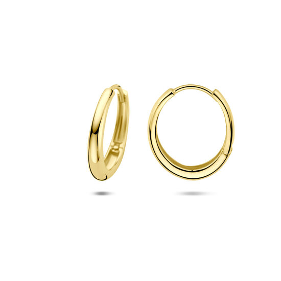 Collectie Milikan Collectie Milikan 14 Karaat Geelgouden klapcreolen ovaal 16mm