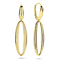 Collectie Milikan Collectie Milikan 14 Karaat Geelgouden ovale oorhangers 9.5x42mm