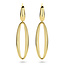 Collectie Milikan Collectie Milikan 14 Karaat Geelgouden ovale oorhangers 9.5x42mm