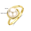 Collectie Milikan Collectie Milikan 14 Karaat Geelgouden ring met parel MT 56