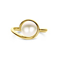 Collectie Milikan Collectie Milikan 14 Karaat Geelgouden ring met parel MT 56