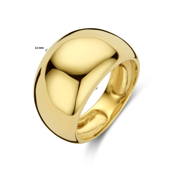 Collectie Milikan Collectie Milikan 14 Karaat Geelgouden Balloon ring 12mm  in MT 57