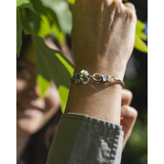 Trollbeads TROLLBEADS TSA25B20 Startersarmband (incl slot en 2 bedels): Kastanje hart