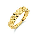 Collectie Milikan Collectie Milikan 14 Karaat Geelgouden ring, Panthere schakel, 4.5mm br. MT56