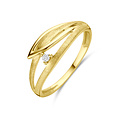 Collectie Milikan Collectie Milikan 14 Karaat Geelgouden fantasie ring met diamant MT56