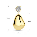 Collectie Milikan Collectie Milikan 14 Karaat Geelgouden hanger, druppelvorm met diamant