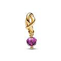 Pandora PANDORA SHINE 763462C02 14k gold-plated dangle with sweet grape purple crystal