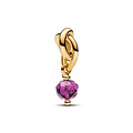 Pandora PANDORA SHINE 763462C02 14k gold-plated dangle with sweet grape purple crystal