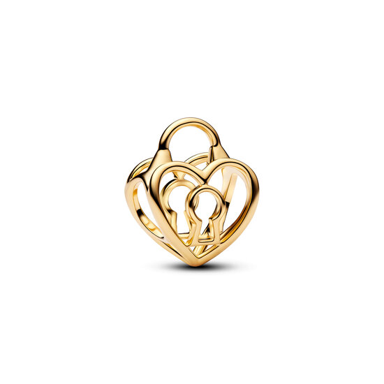 Pandora PANDORA SHINE 764358C00 Heart padlock 14k gold-plated charm