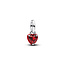 Pandora PANDORA 793042C05 Heart sterling silver mini dangle with salsa red crystal and red enamel