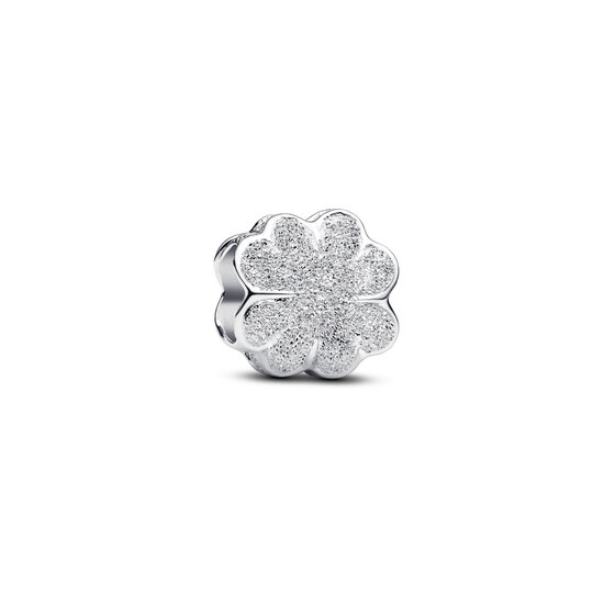 Pandora PANDORA 794047C00 Textured clover sterling silver mini charm