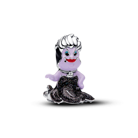 Pandora PANDORA DISNEY 794331C01 Ursula sterling silver charm with black, purple, red and blue enamel