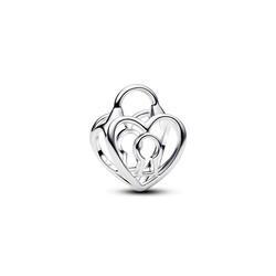 PANDORA 794358C00 Heart padlock sterling silver charm