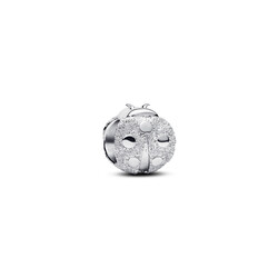 PANDORA 794527C00 Textured ladybird sterling silver mini charm