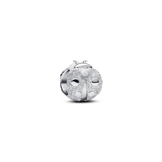 Pandora PANDORA 794527C00 Textured ladybird sterling silver mini charm