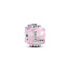 Pandora PANDORA 794433C01 Love cube sterling silver charm with pink Murano glass and zirconia