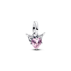 PANDORA 793626C02 Winged heart sterling silver mini dangle