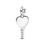Pandora PANDORA 394353C01 Engravable heart key sterling silver pendant with zirconia