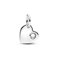 Pandora PANDORA 794295C04 Engavable heart sterling silver dangle with zirconia