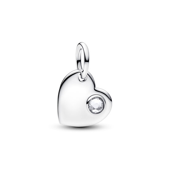Pandora PANDORA 794295C04 Engavable heart sterling silver dangle with zirconia
