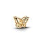Pandora PANDORA SHINE 764369C01 Butterfly 14k gold-plated open charm with zirconia