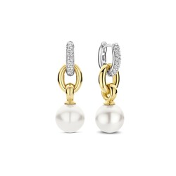 TI SENTO MILANO 78016YP Zilver gerhodineerde klapcreolen