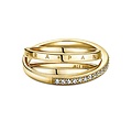 Pandora PANDORA SHINE 169057C01 Logo 14k gold-plated ring with zirconia