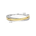 Ti Sento Milano TI SENTO MILANO 23090ZY Zilver Gerodineerde bangle breed crossover met verguld en zirkonia