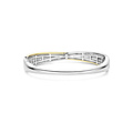 Ti Sento Milano TI SENTO MILANO 23090ZY Zilver Gerodineerde bangle breed crossover met verguld en zirkonia