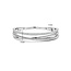 Ti Sento Milano TI SENTO MILANO 23094ZI Zilver Gerodineerde bangle zilver crossover 3 baans zirkonia