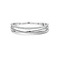 Ti Sento Milano TI SENTO MILANO 23094ZI Zilver Gerodineerde bangle zilver crossover 3 baans zirkonia