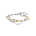 Ti Sento Milano TI SENTO MILANO 23096ZY Zilver Gerodineerde armband zilver/verguld open ovale schakels zirkonia
